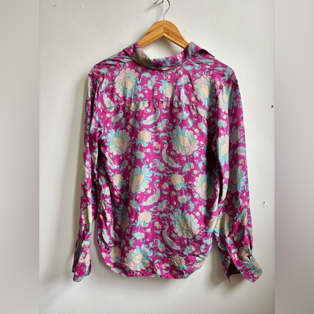 Silk Ralph Lauren Blouse M - Picture 2 of 6